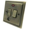 Victorian Antique Brass Switched Fused Spur - 2