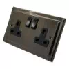 2 Gang - Double 13 Amp Switched Plug Socket