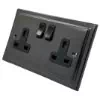 2 Gang - Double 13 Amp Switched Plug Socket