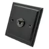 1 Gang 2 Way Toggle Light Switch - Black Toggle Switch