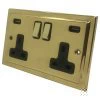 More information on the Victorian Polished Brass Victorian Plug Socket with USB Charging