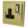 More information on the Victorian Polished Brass Victorian Switched Plug Socket