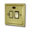 Victorian Polished Brass Switched Fused Spur - 1
