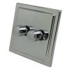 More information on the Victorian Polished Chrome Victorian LED Dimmer and Push Light Switch Combination