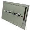 Victorian Polished Chrome Toggle (Dolly) Switch - 3