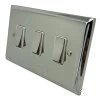 Victorian Premier Plus Polished Chrome (Cast) Intermediate Switch and Light Switch Combination - 2