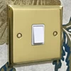 Victorian Premier Polished Brass Intermediate Light Switch - 1