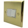 Victorian Premier Polished Brass Switched Fused Spur - 1