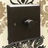 Victorian Premier Silk Bronze Push Light Switch - 1