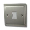 Victorian Satin Nickel Unswitched Fused Spur - 1