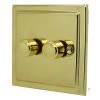 Victorian Classic Polished Brass Intelligent Dimmer - 1