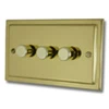 Victorian Classic Polished Brass Intelligent Dimmer - 2