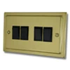 Victorian Classic Polished Brass Light Switch - 3