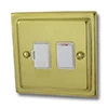 Victorian Classic Polished Brass Switched Fused Spur - 2