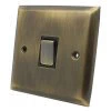 More information on the Vogue Antique Brass Vogue Intermediate Light Switch