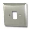 1 Gang Grid Plate Vogue Grid Satin Stainless Grid Plates