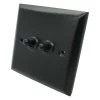 Vogue Hammered Black Toggle (Dolly) Switch - 2