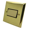 Three pole fan isolator on | off switch : Black Trim Vogue Polished Brass Fan Isolator