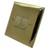 Vogue Polished Brass Light Switch - 4