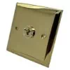 1 Gang 10 Amp Intermediate Toggle Switch Vogue Polished Brass Intermediate Toggle (Dolly) Switch