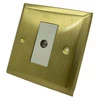 Vogue Satin Brass Time Lag Staircase Switch - 1