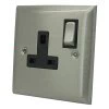 Vogue Satin Stainless Switched Plug Socket - 2