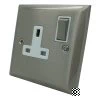 Vogue Satin Stainless Switched Plug Socket - 1