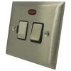 With Neon - Fused outlet with on | off switch and indicator light : Black Trim