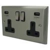 More information on the Vogue Satin Stainless Vogue Plug Socket with USB Charging