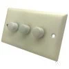 Vogue White LED Dimmer and Push Light Switch Combination - 1