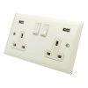 More information on the Vogue White Vogue Plug Socket with USB Charging