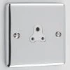 Warwick Polished Chrome Round Pin Unswitched Socket (For Lighting) - 1