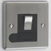 Without Neon - Fused outlet with on | off switch : Black Trim