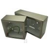 Satin Stainless Metal Clad Surface Mount Boxes (Wall Boxes) - 3