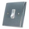1 Gang Intermediate Light Switch : White Trim Art Deco Dual Satin | Polished Chrome Intermediate Light Switch