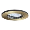 Antique Brass Fixed Downlight Straight Fire Rated Downlights