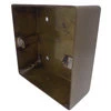 Bronze Antique - Single Solid Metal Surface Mount Wall Box - (86mm x 86mm)35mm Depth