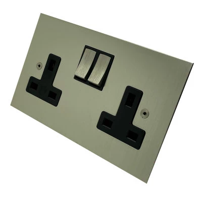 Ultra Square Satin Nickel Architrave Switches