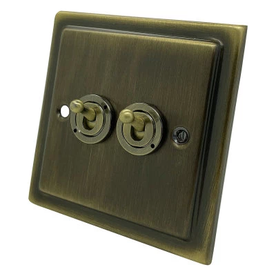 Victorian Antique Brass Create Your Own Switch Combinations