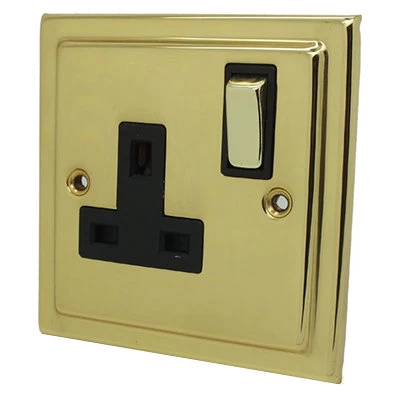 Victorian Polished Brass Intermediate Toggle (Dolly) Switch