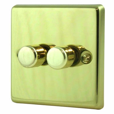 Victorian Polished Brass Time Lag Staircase Switch