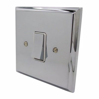Victorian Premier Plus Polished Chrome (Cast) Cooker Control (45 Amp Double Pole Switch and 13 Amp Socket)