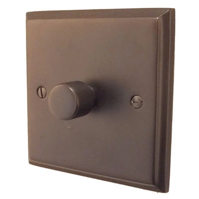 Victorian Premier Silk Bronze Push Light Switch
