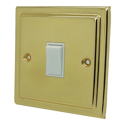 Victorian Classic Polished Brass Plug Socket with USB Charging