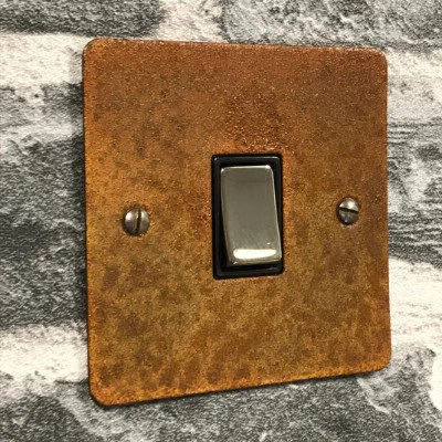 Flat Vintage Rust PIR Switch