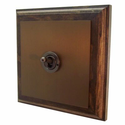 Vintage Oak - Bronze Antique Cooker (45 Amp Double Pole) Switch