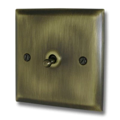 Vogue Antique Brass Toggle (Dolly) Switch