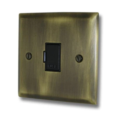 Vogue Antique Brass Unswitched Fused Spur