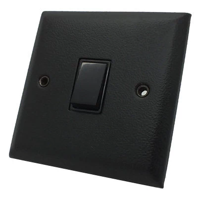 Vogue Hammered Black Time Lag Staircase Switch