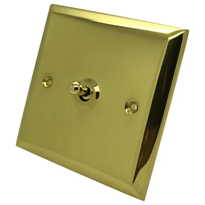 Vogue Polished Brass Intermediate Toggle (Dolly) Switch